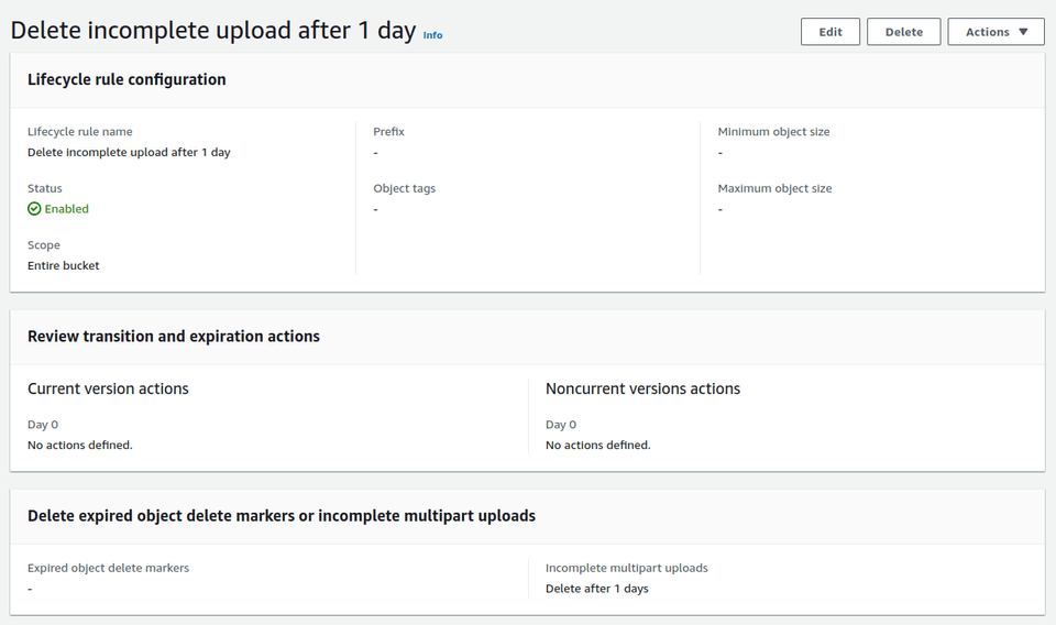 lifecycle rule