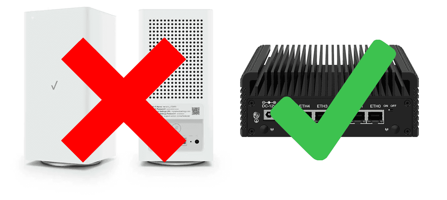 Goodbye, Verizon router